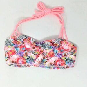 Lululemon Bra Pink Floral Halter Top S (Matching tank avail 2 bundle)